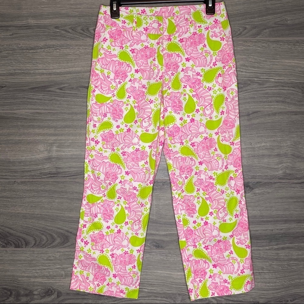 Lilly Pulitzer Black Jack Cropped Pants size 2